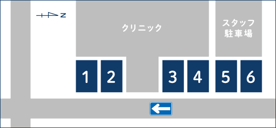 みずの内科内視鏡クリニック 駐車場の地図